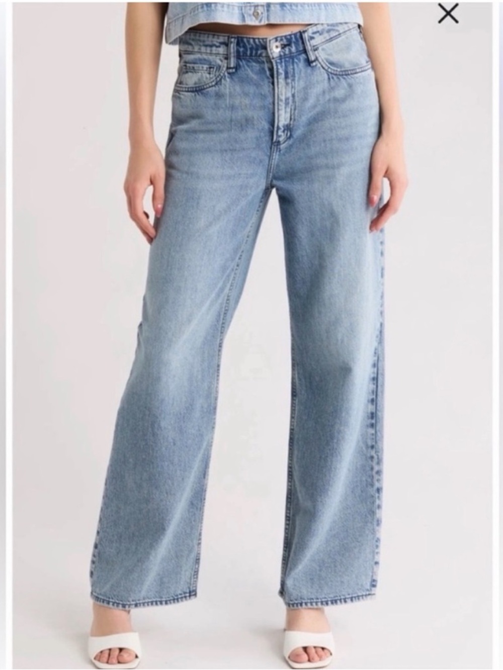 rag & bone Cloud Lori High Rise Full Length Jean